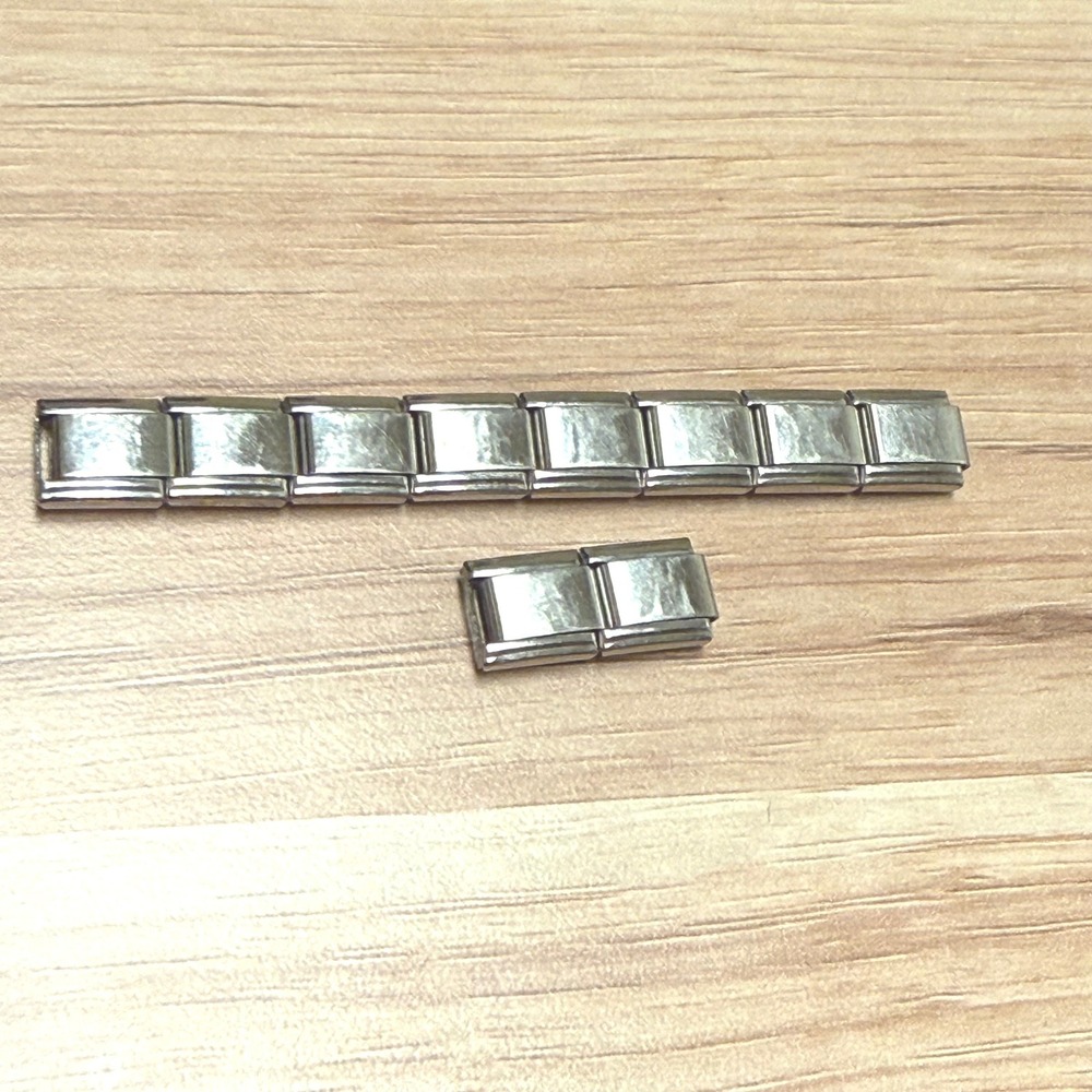 Persona Links Italy Stainless Steel Italian Charm‎ Bracelet 10 Links Starter Set